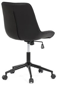 Autronic BONTEC Pracovná stolička, výškovo nastaviteľná, čierna látka, KA-V3120 BK3 Farba: Čierna
