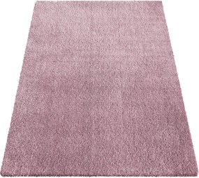 DY Obdĺžnikový ružový shaggy koberec Kamel Rozmer: 150x200 cm