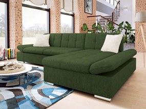 Rohová rozkladacia sedacia súprava Laviva Premium, Dostupné poťahy: Maya 07 + Maya 07 + Maya 02, Strana: pravá