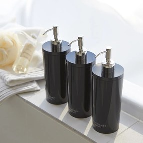 Čierny plastový dávkovač mydla 500 ml Round – YAMAZAKI