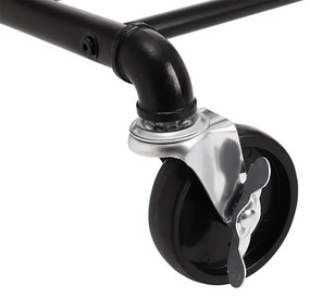 Stojan na oblečenie, čierny