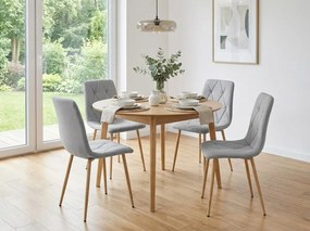 Svetlosivá jedálenská stolička LIBRA