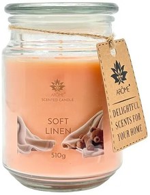 Sviečka Arome 510 g, v skle, Soft Linen