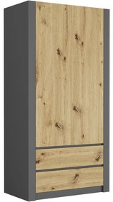 Moderná dvojdverová skriňa MODERN B20 180 x 90 x 55 cm - rôzne farebné prevedenia biela