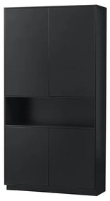 Čierna modulárna skrinka z borovicového dreva 110x210 cm Finca – WOOOD