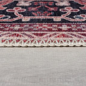 Vínovočervený umývateľný behúň s prímesou recyklovaných vlákien 60x230 cm Windsor – Flair Rugs