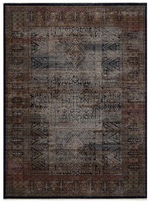 Koberec KESHAN, strapce 1251/53511 zlatý / modrý