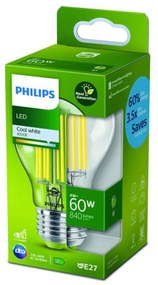 Philips LED žiarovka E27 4W 4000K filament 840 lm