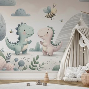 Fototapeta - Šťastní dinosauri (147x102 cm)