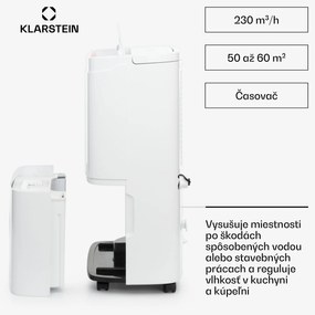 Klarstein DryFy Pro Connect Smart, Odvlhčovač vzduchu, WiFi, Kompresný, 30l/d, 25-30m², Biela