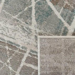 Škandinávsky koberec s geometrickými vzormi