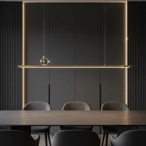 Toolight Toolight, LED stropné svietidlo 90cm, APP1778-CP, zlatá matná, OSW-04056