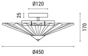 Stropné svietidlo FLOAT 5xE14/15W/230V biela