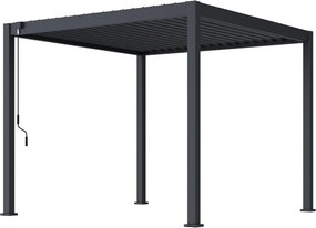 Bioklimatická pergola ECO 3x3 m, oceľ - voľne stojaca