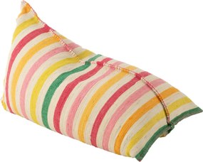 Farebný sedací vak z recyklovanej bavlny Cocoon Stripes - 150*100*40 cm