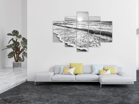 Obraz - Západ slnka pri mori (150x105 cm)