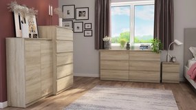 Skrinka /nočný stolík Carlos 402S, dub sonoma