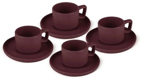 BerlingerHaus Súprava hrnčekov na espresso s podšálkami Leonardo 100 ml, 4+4 ks