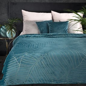 Deka LUNA 2 tyrkysová / zlatá