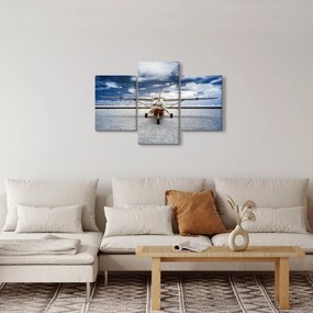 Obraz motorového lietadla (90x60 cm)