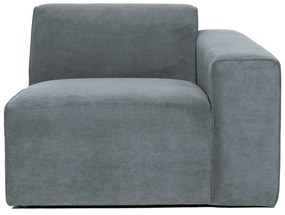 Sivý menčestrový modul pohovky (pravý roh) Sting – Scandic