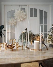 Stoff Nagel Vysoká sviečka STOFF Nagel by Ester&Erik White– set 6 ks