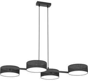 Závesný luster DRUMZ 4xE14/10W/230V čierny