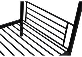 Posteľ Bunky 90 x 200 cm, patrová, čierna