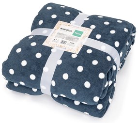 4Home Baránková deka Modrá bodka, 150 x 200 cm