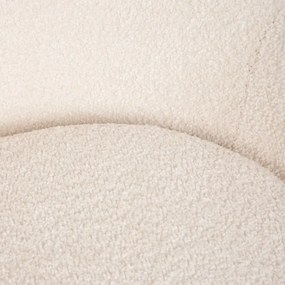 Otočné kreslo LUNAIRE béžové TEDDY BOUCLÉ 872124