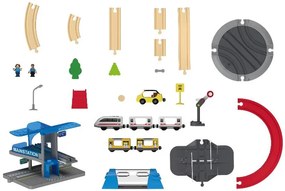 lupilu®  Drevená železničná súprava XL (City Express)  (100395090)