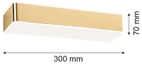 Argon 4148 - Nástenné svietidlo RODAN 1xE27/15W/230V zlatá