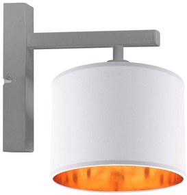 Nástenné svietidlo Shade, 1x textilné tienidlo (výber zo 4 farieb), (výber z 3 farieb konštrukcie), g