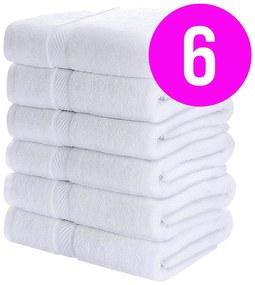 Osuška Homa SETA white 70x140 cm 6 ks