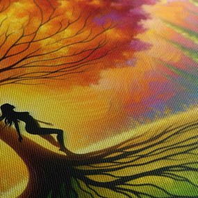 Obraz tanec svetla okolo stromu života