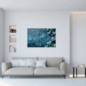 Obraz - Kamene tvaru srdca (90x60 cm)