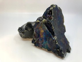 Čierne záhradné kamene veľkosť 6-10 cm, sklenené hrudky na podklad 1000 kg