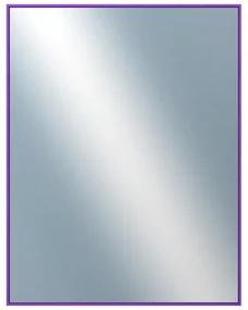 DANTIK - Zrkadlo v rámu, rozmer s rámom 70x90 cm z lišty Hliník modrá m. (7002242)
