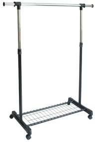 Vešiakový stojan na kolieskach OTTO čierny