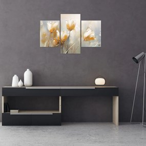 Obraz - Maľba tulipánov (90x60 cm)