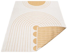 Dekorstudio Obojstranný koberec na terasu DuoRug 5739 - žltý Rozmer koberca: 200x290cm