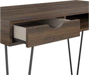 Pracovný stôl v dekore orecha 49x104 cm Concord – Novogratz