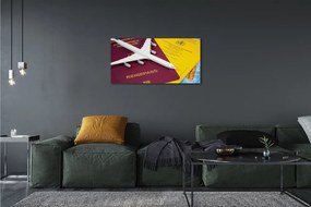 Obraz canvas Plane pas mapa 140x70 cm