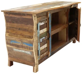 furniture-nabytek.cz - TV stolík masív z recyklovaného mangového dreva 140x70x45