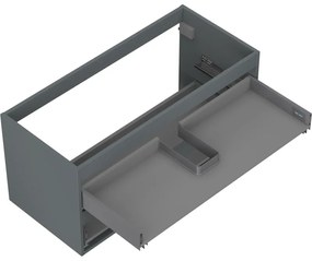 Mexen Box-A, závesná skrinka 100 cm, 2 zásuvky, grafitová matná, 91AX0-1000-470-2-66