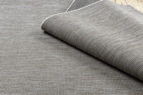 Koberec Sizal Floorlux 20580 jednofarebný - strieborný / čierny