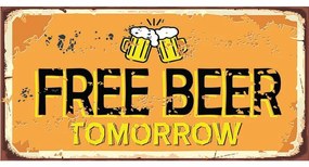 Ceduľa Free Beer Tomorrow