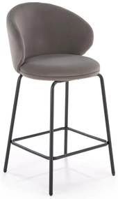 Barová židle Cayden H121 popelavě šedá