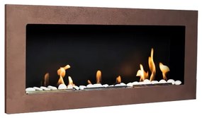 BIOFLAME biokrb Easy M Open Patina Bronze 90x40 cm