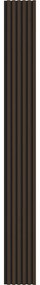 Mexen Lam-F, akustické stenové lamely 275 × 30 cm, plstený podklad 8 mm, technická dyha, orech palisandrový, S105-275307-3015-021